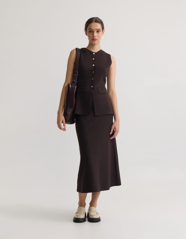 Oxford - Drew Knitted Long Waistcoat