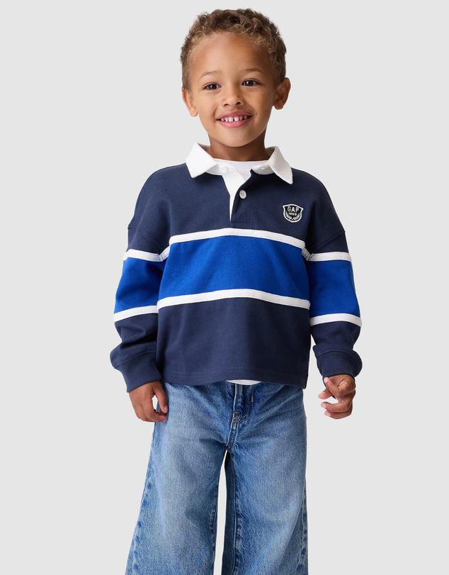 GAP - LS Logo Rugby Polo - Babies-Kids