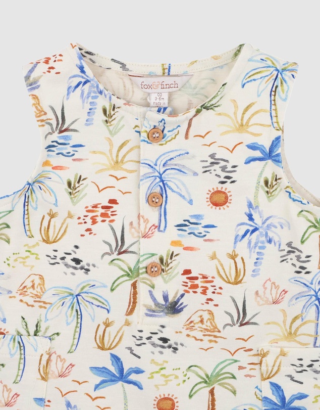 Fox & Finch - Organic Button Up Romper - Babies