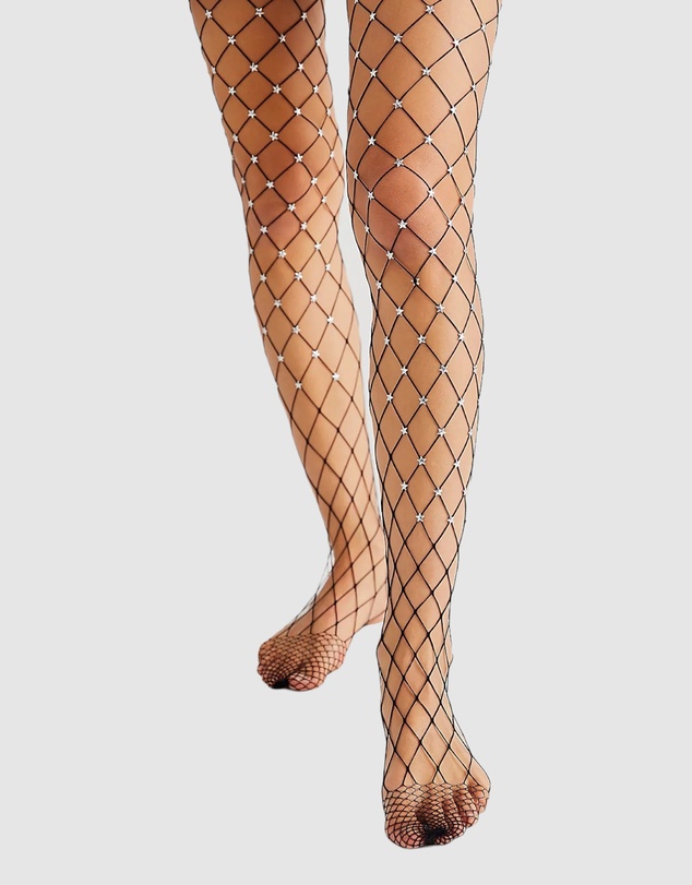 High Heel Jungle - Star Struck Fishnet Tights