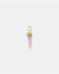 THOMAS SABO - Rose Quartz Crystal Pendant Gold