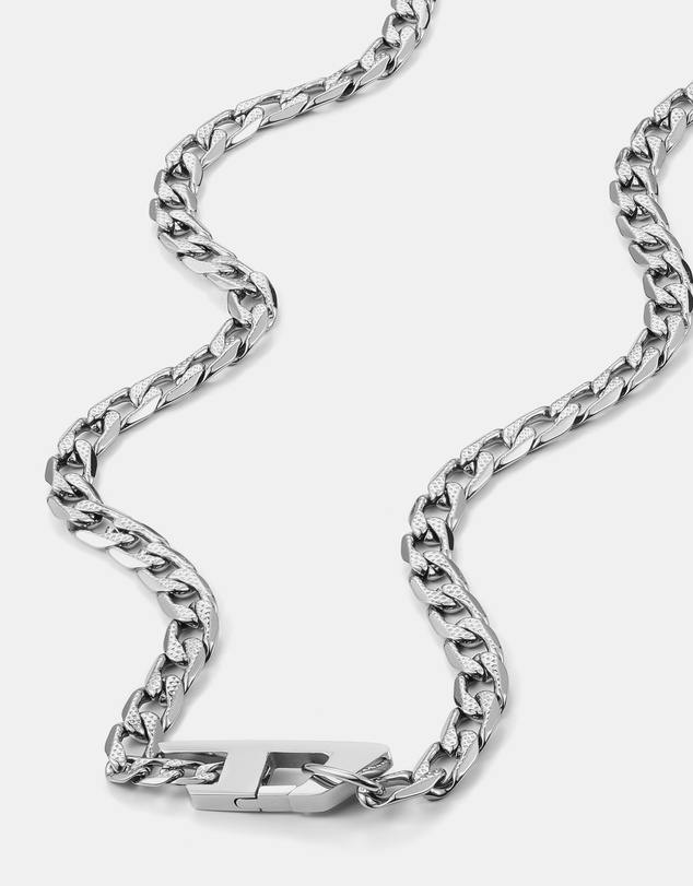 Diesel - Steel Silver Tone Necklace