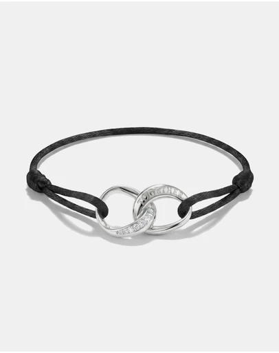 THOMAS SABO - THOMAS SABO Textile bracelet Together black with zirconia