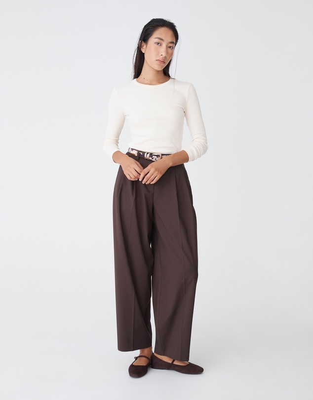 Forcast - Devon Long Sleeve Rib Tee