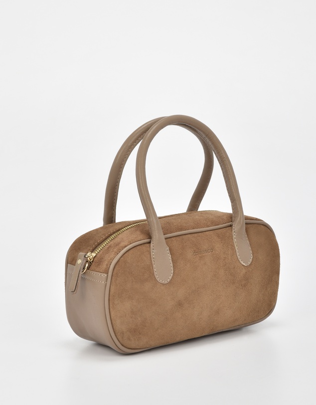 Cobb & Co - Elwood Suede Leather Crossbody Bowler Bag