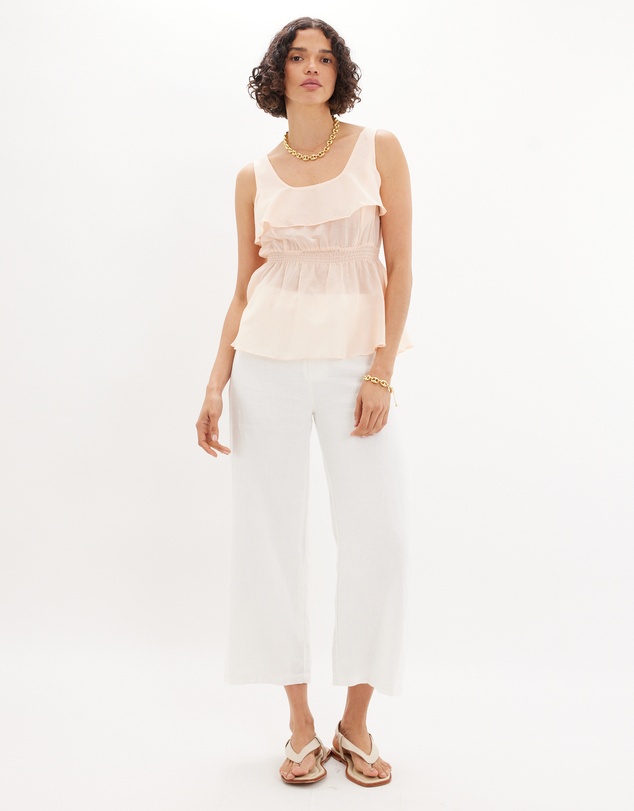 Amelius - Lorena Peplum Ruffle Top