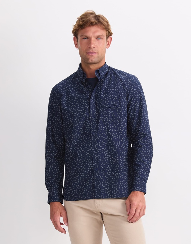 Sportscraft - Long Sleeve Wyatt Printed Shirt