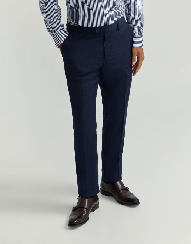 Oxford - Auden Wool Checked Suit Trouser