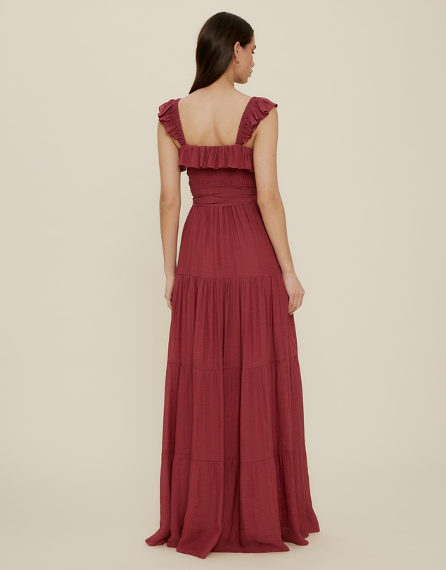 The Fated - Luca Flutter Sleeve Maxi Dress