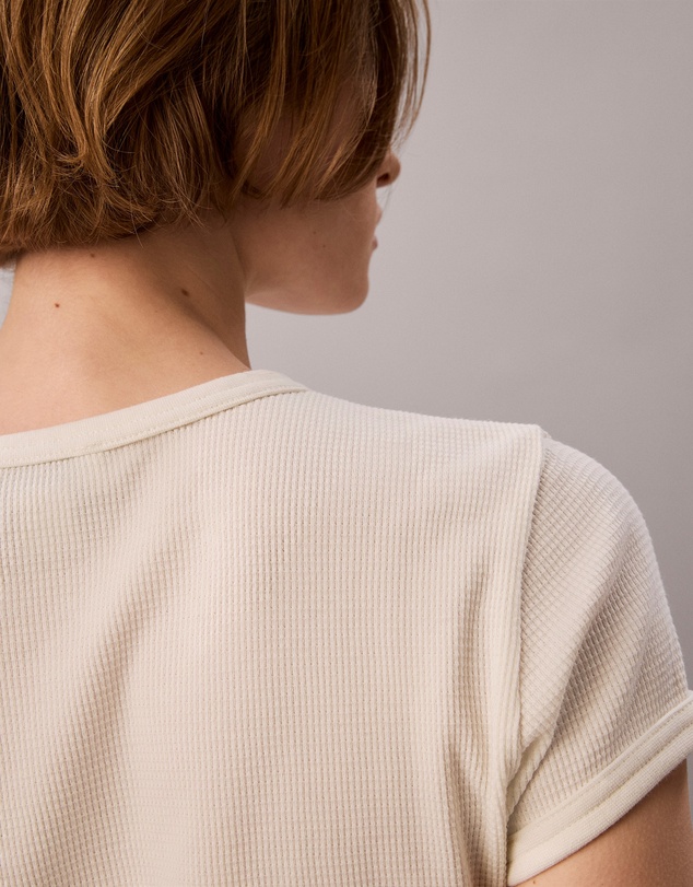 Calvin Klein Jeans - Monogram Slim Waffle Baby Tee