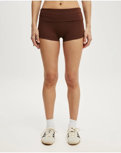 Cotton On Body Active - Ultra Soft Tie Side Roll Over Micro Short