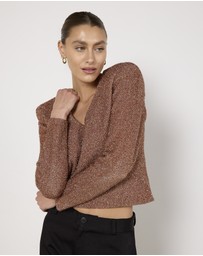 Cirkular - Pre-Loved - Scanlan Theodore Metallic Rose Gold Top