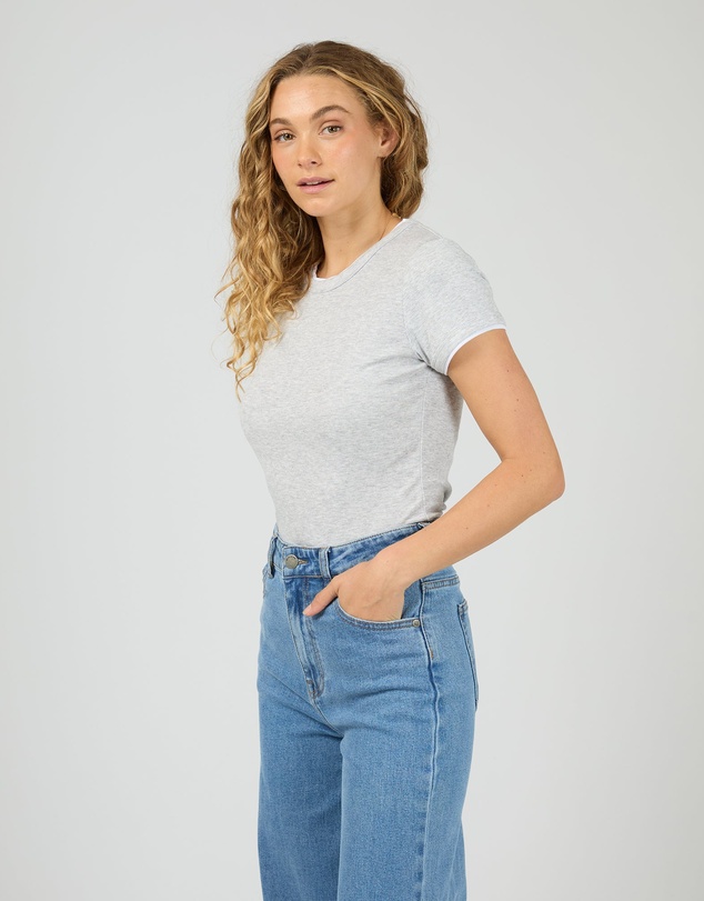 All About Eve - Aae Layers Tee Grey Marle