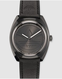 adidas Originals - Edition One - Black Case & Leather Band