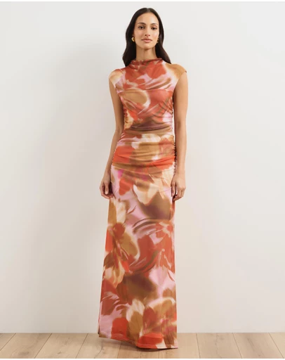 Atmos&Here - Monique Mesh Midi Dress