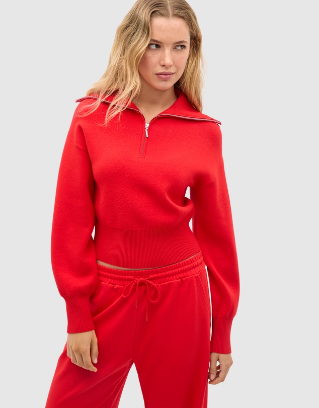 Seed Heritage - Double Knit Crop Zip Through