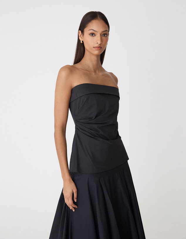 Forcast - Deb Cotton Strapless Tunic