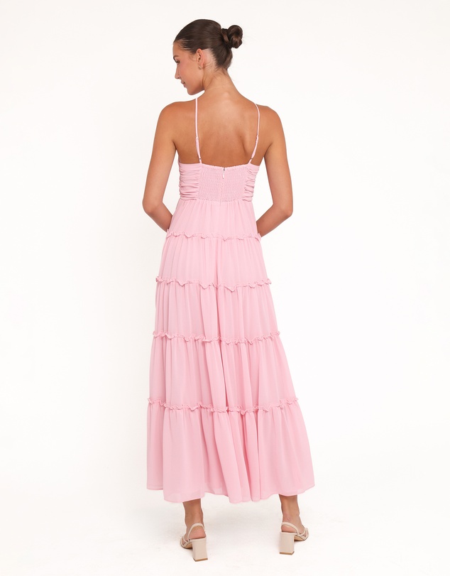 Petal & Pup - Dottie Halterneck Maxi Dress - Pink