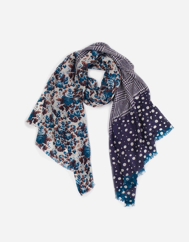Ozwear Connection Uggs - Ugg 100% Australian Merino Wool Scarf Purplish Blue and Check