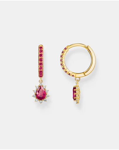 THOMAS SABO - Vintage Romance Hoop earrings with pendant