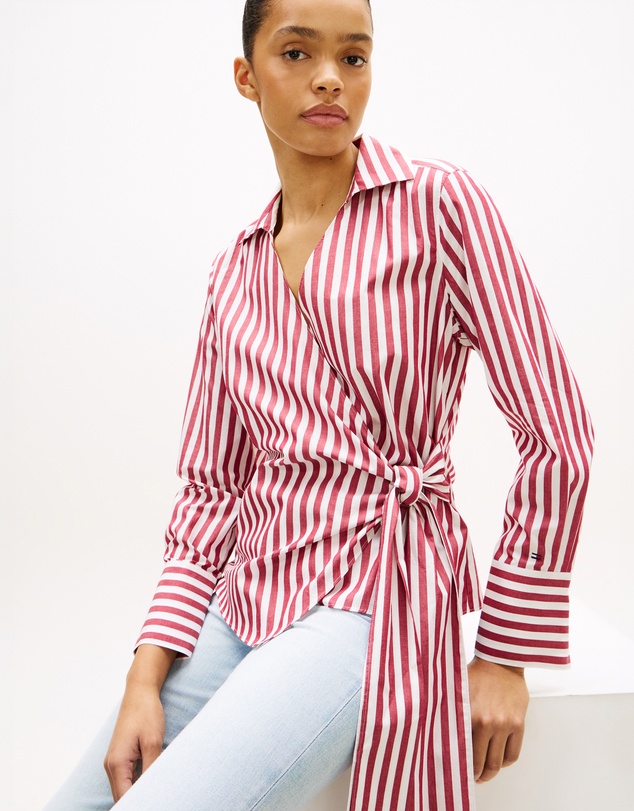 Tommy Hilfiger - Slim Fit Wrap Knot Poplin Shirt