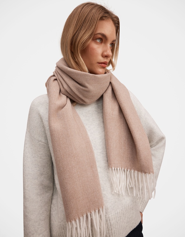 Forever New - Holly Herringbone Brushed Scarf