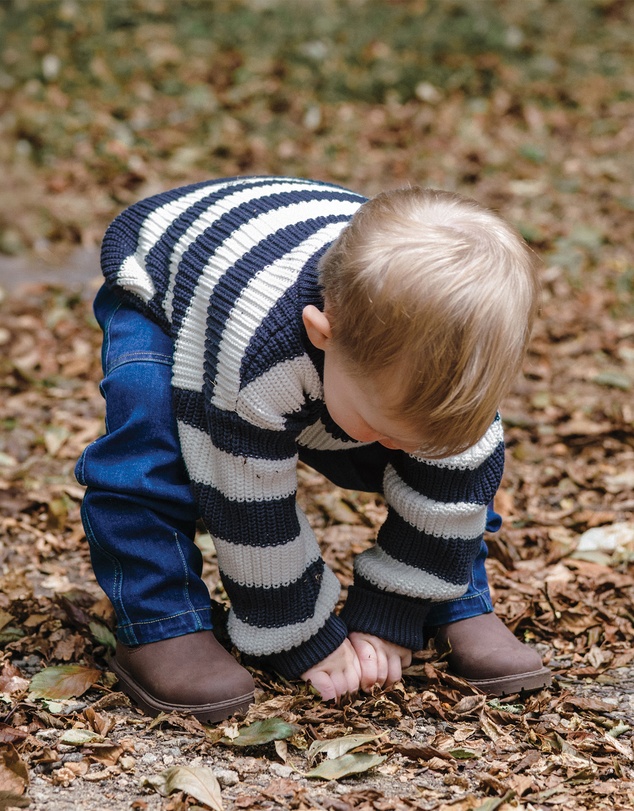 Kynd Baby - Knit Stripe Jumper in Tidal Stripe