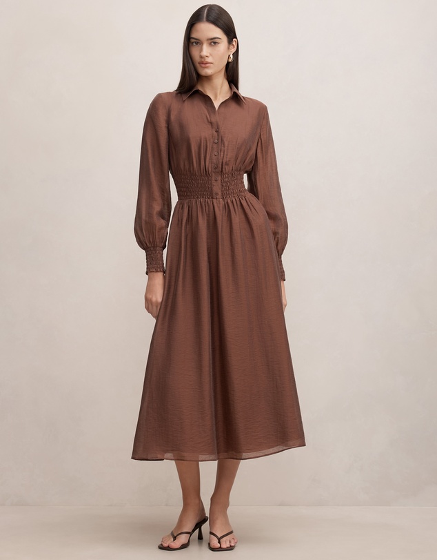 Forever New - Elissa Shirred Waist Midi Dress