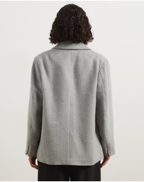 Atmos&Here - Ethel Wool Blend Oversized Blazer