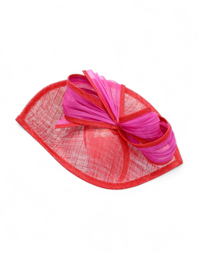 Morgan & Taylor - Xanthia Fascinator in Red and Pink