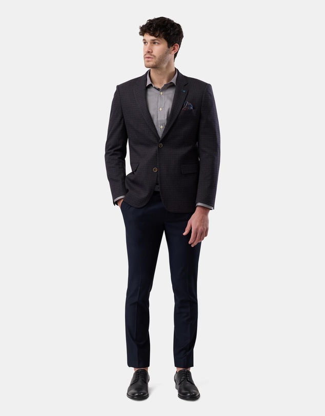 Brooksfield - Tonal Winter Check Blazer