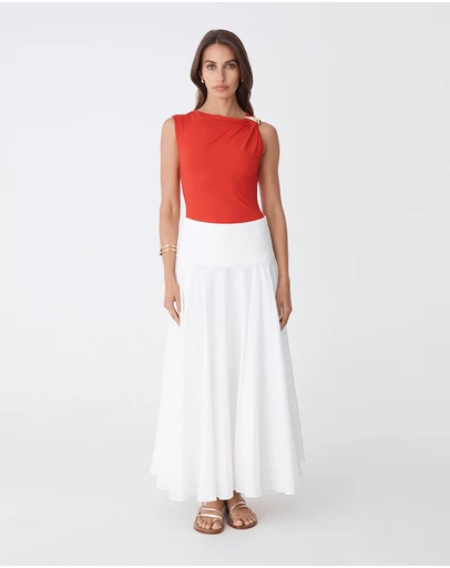 Forcast - Kirsty Bamboo Ruched Top
