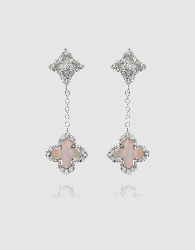 Georgini - Sydney Soirée Fairwater Mother of Pearl Drop Earrings Silver