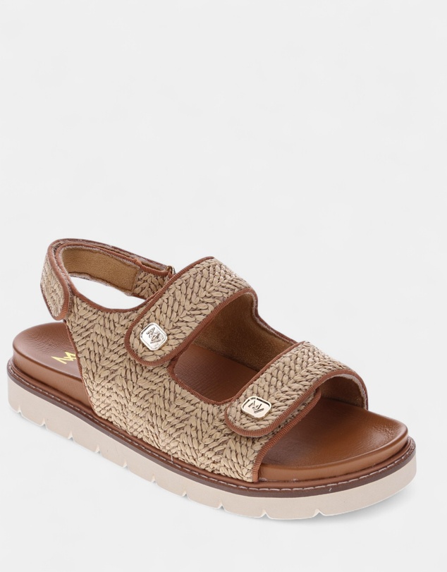 Mia Vita - Dakota Slingback Sandal - Natural Raffia