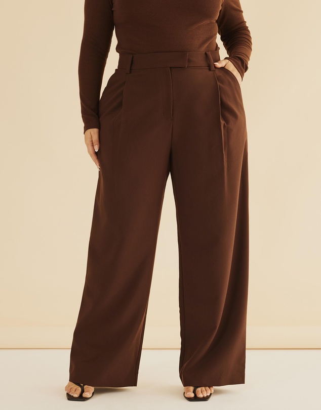 Atmos&Here Curvy - Mariah Wide Leg Pants