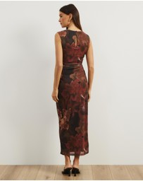 Atmos&Here - Priya Sleeveless Mesh Maxi Dress