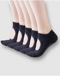 High Heel Jungle - Peek Pilates Yoga Grip Socks - 3 Pack