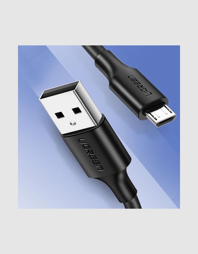 Ugreen - UGreen USB 2.0 Male to Micro USB Data Cable 0.5M 480Mbps Black