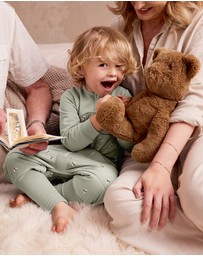 Love to Dream - Sleep Suit 2.5T Quilted Stretch Cotton Bees Olive
