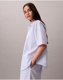 Calvin Klein - Cotton Poplin Covered WB Poplin Pants