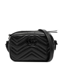 Pre-Loved by Azura Reborn - Pre-Loved Mini GG Marmont Matelasse Leather Monochrome Crossbody