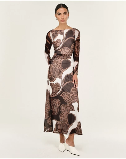 Staple the Label - Ulla Mesh Midi Dress