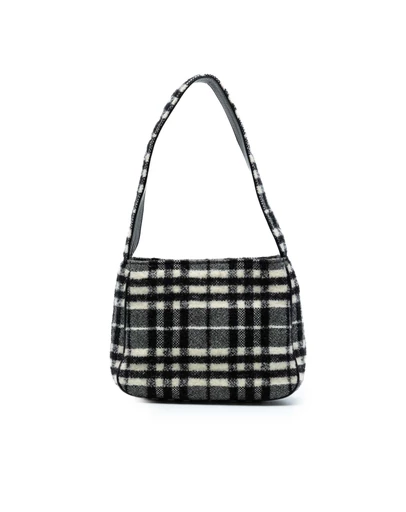 Pre-Loved by Azura Reborn - Pre-Loved Vintage Check Wool Shoulder Bag