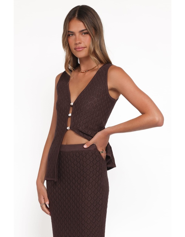 Petal & Pup - Asplie Knit Top - Espresso