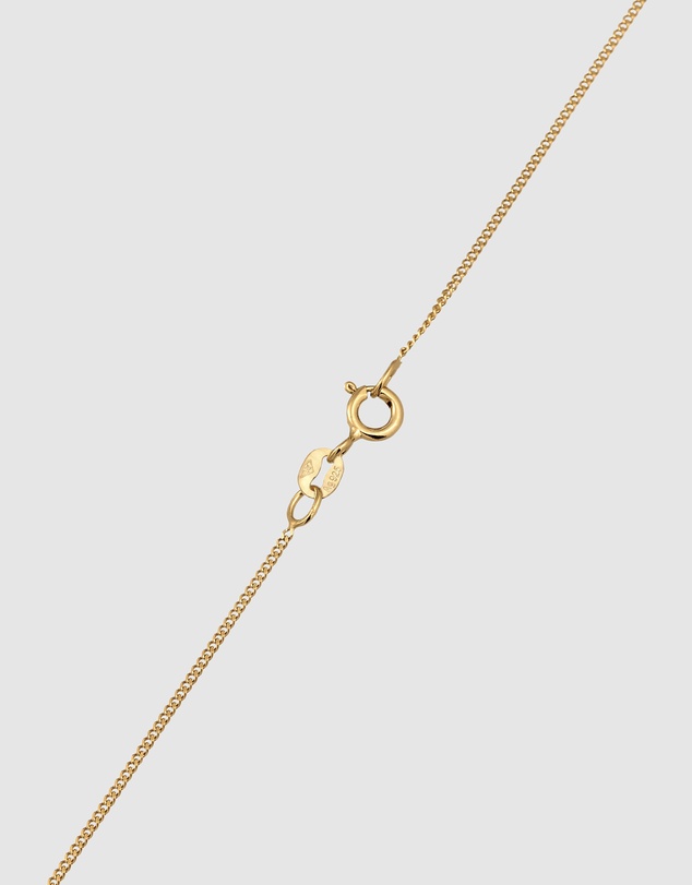 Elli Jewelry - Necklace Heart Pendant Cute with Enamel Red in 925 Sterling Silver Gold Plated