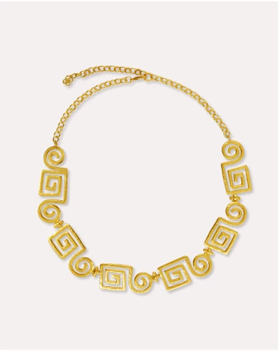 Ottoman Hands - Megara Geometric Spiral Necklace