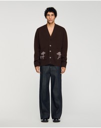 Sandro - Flannel Flower Cardigan