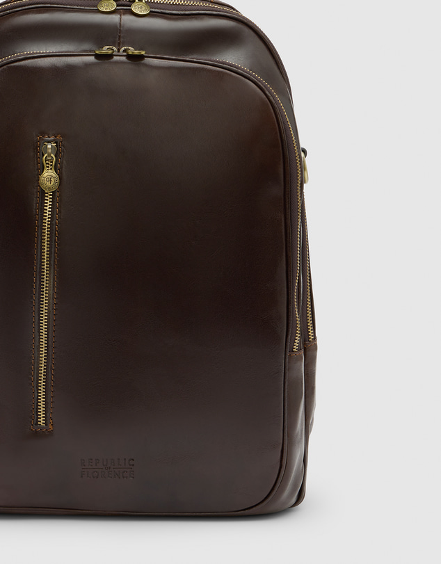 Republic of Florence - The Belfast Chocolate Laptop Backpack
