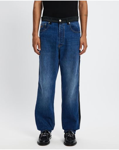 Denim & Satin Indigo