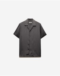 Calibre - Camp Collar Silk Shirt